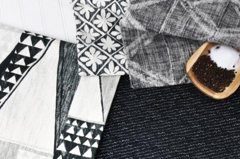 Greenhouse ebony fabric collection