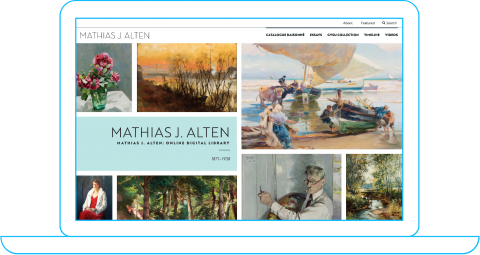 Mathias Alten Online Digital Library homepage