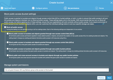 s3 bucket permissions