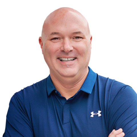 Dan B. head and shoulders, with navy polo shirt