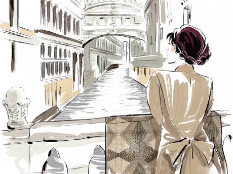 Watercolor illustration for Anna Elisabeth Fabrics