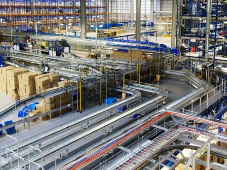 factory floor with large machinery